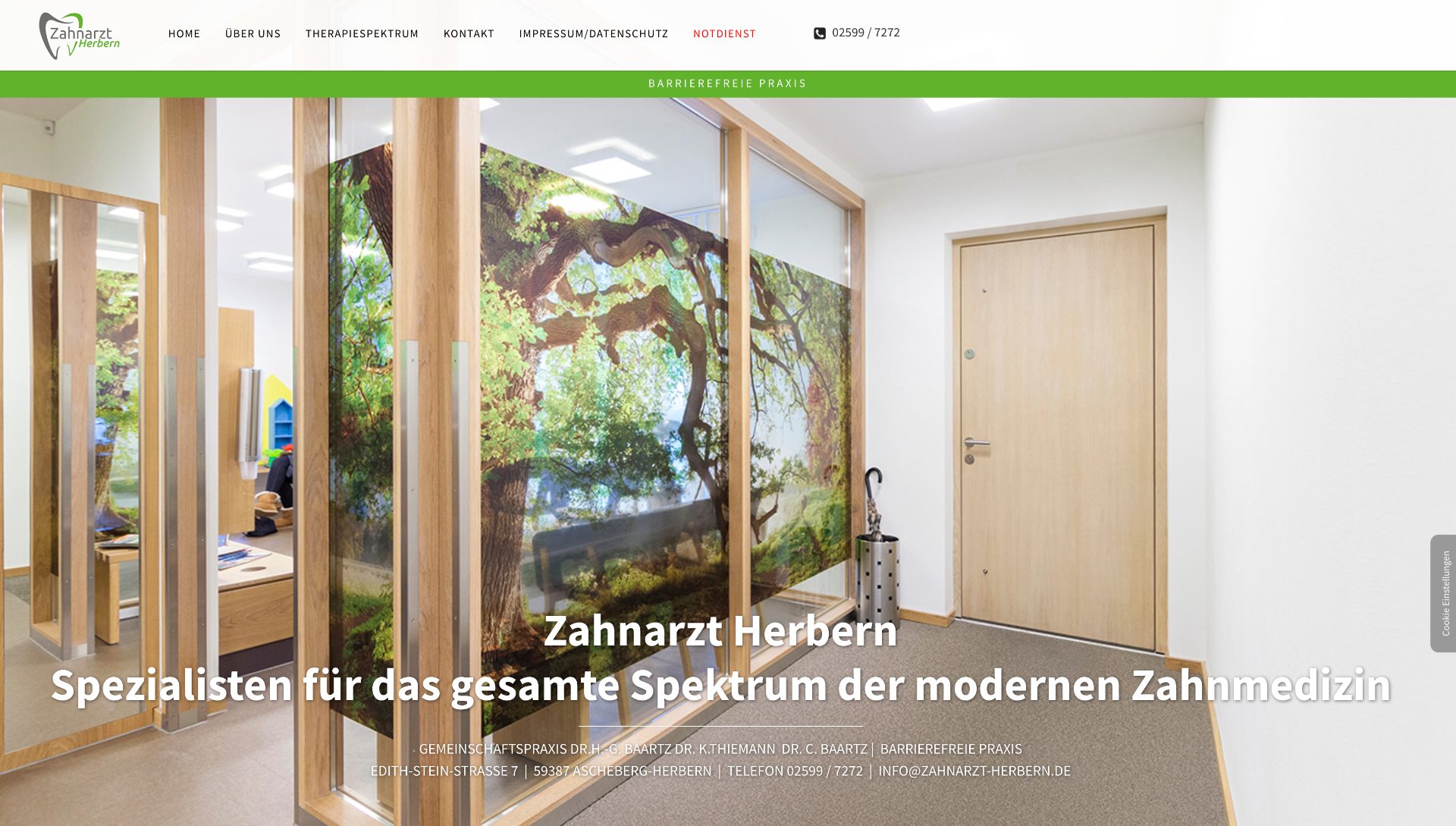 Zahnarzt-Webseite Herbern